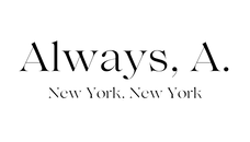 Always, A. NY, NY fine jewelry logo